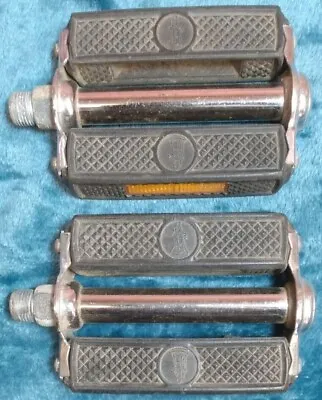 $42.50 • Buy 1972 Raleigh Block Pedals Sports Superbe Chopper  9/16  Logo Germany Free Ship