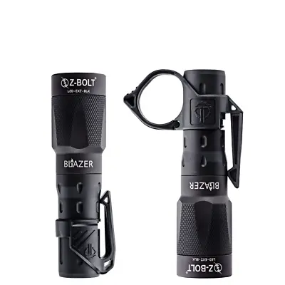 Z-BOLT® Hand Carry LED Flashlight - Free Thyrm Pocket Clip - 18350 (BLK) • $148