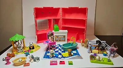 1993 Vintage Kenner Littlest Pet Shop Carrying Case Pet Shop & Animal Lot • $55