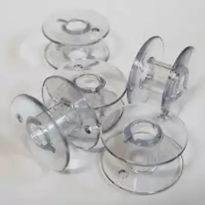 10 Universal Sewing Machine Plastic Bobbins - Will Fit Brother Janome Singer • £3.49