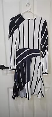 Navy & White Striped Womens Dress Size XS • $20