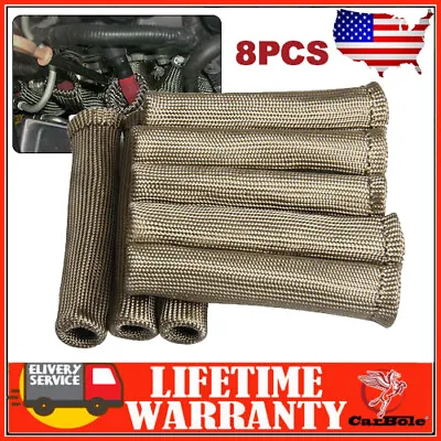 8× 2500° Spark Plug Wire Boots Protector Sleeve Heat Shield Cover For LS1/LS2 • $19.99