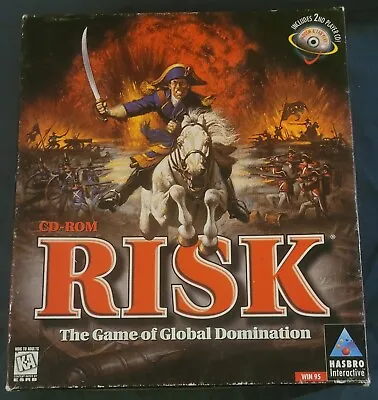 Vintage Hasbro Risk Big Box PC Game Windows 95 CD Rom Strategy 1996 EXCELLENT  • $24.99