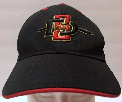 San Diego State University Black Adjustable Strap Hat Sz Youth SDSU Aztecs Logo • $15.75