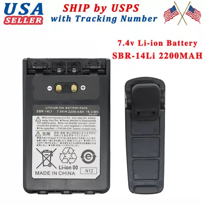 SBR-14Li FNB-101Li FNB-102Li Battery For YAESU VX-8GR FT-1DR VX-8R VX-8DR FT-2DR • $30.39