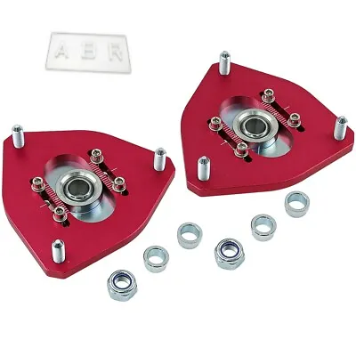 $155.95 • Buy Front Coilover Camber Plate Adjustable Top Mount For Mitsubishi Lancer EVO 4 5 6