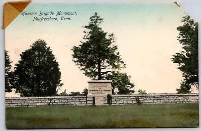 Murfreesboro Tennessee Hazen Brigade Monument Civil War Postcard Damage  • $11.97