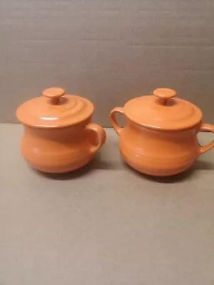 Le Creuset Soup Bowl With Lid X 2 - Volcanic Orange (Unused)  • £29.99