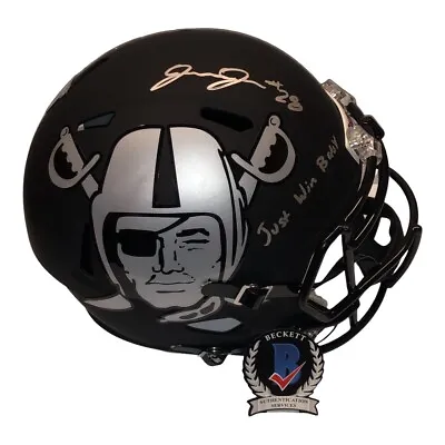 Josh Jacobs Signed Las Vegas Raiders Full Size Speed Amp Black Helmet Bas Coa • $679.36