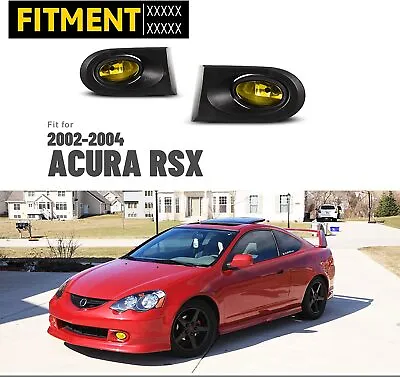 Clear Lens For 2002-2004 Acura RSX Assembly Fog Lights Switch Wiring Kit Bulbs • $36.99