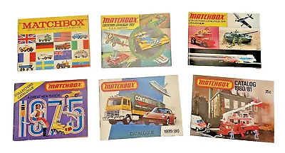 Catalogs 6 Matchbox Booklets 1967 73-75 79-81 Lesney Collectors Vintage Lot • $69.85