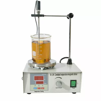 Constant Temperature Magnetic Stirrer Lab Hotplate Mixer Heating Blender 2400rpm • $97.11