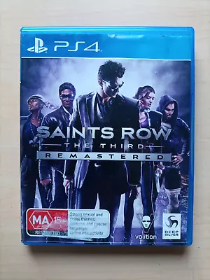 Saints Row 3 The Third 3rd Remastered Sony PS4 Playstation 4 • $25