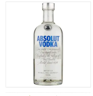 Absolut Flavours 70cl Pure Winter Wheat Distilled Plain Swedish Vodka Spirits • £32.89