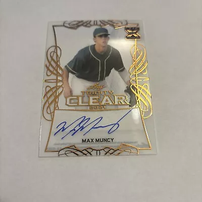 2021 Leaf Trinity Clear Max Muncy Auto RC • $3.75