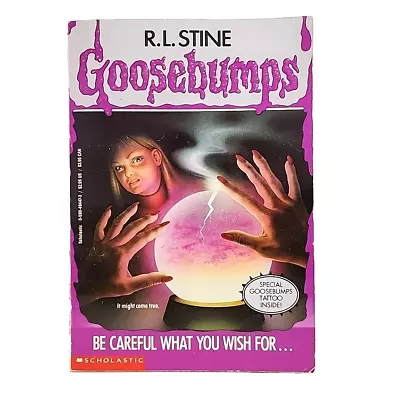 Goosebumps #12 Be Careful What You Wish For R.L. Stine WITH TATTOO First Print • $79.95