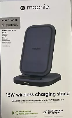 Mophie 15 Watt Wireless Charging Stand For Qi Enabled Devices-black- • $16.99