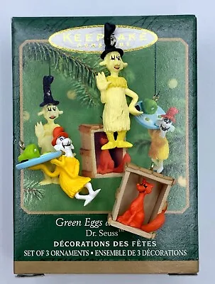 Boxed Hallmark Christmas Tree Ornament Dr. Suess  Green Eggs And Ham Miniature • $4.99