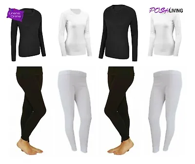 £5.95 • Buy Ladies Thermal Underwear Top Long Sleeve T-Shirt Vest Long John Legging Bottom
