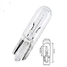 12v 1.7w T7 Capless Bulb (Minature) W2.1x6.5D 7x30mm X 10  • £6.50