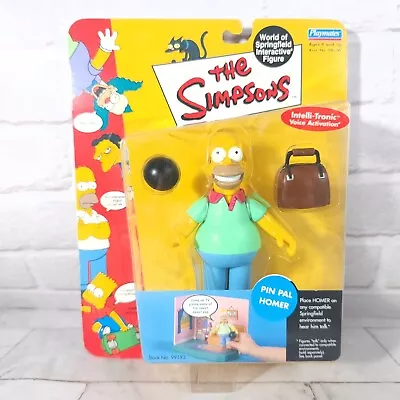 The Simpsons Pin Pal Homer - World Of Springfield Interactive Figure - Playmates • £24.95