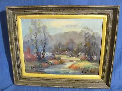   Manchester VT Fall Landscape Oil Painting By Dorothy Franz (1904-1972)  • $295