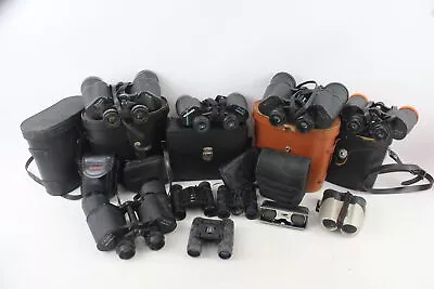 Vintage Binoculars Inc Sunagor Miranda Elite Etc W/ Cases Job Lot X10 • £3.20