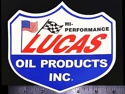 LUCAS Hi-Performance Oil Products Inc - Orig. Vintage Racing Decal/Sticker NHRA • $4.95