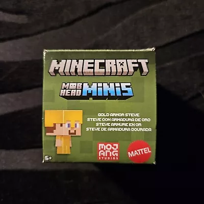 Minecraft Toys Mob Head Minis Figures - Gold Armor Steve • $5