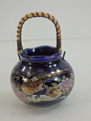 Kutani Ware Ht  Kiln Small Size Mini With Handle Vase Ornament Decorative • $70.29