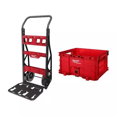 Milwaukee Utility Cart 20  2-Wheel W/ PACKOUT Tool Storage Crate • $320.84