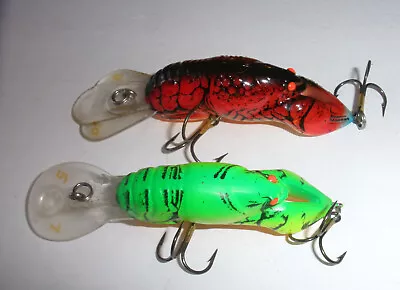 Lot Of 2 Vintage Rebel Crawfish Fishing Lures • $5.99