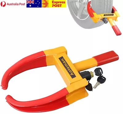 Moto/Auto Wheel Clamp Clip Lock Universal Security Tire Lock Anti Theft Lock AU • $38.94