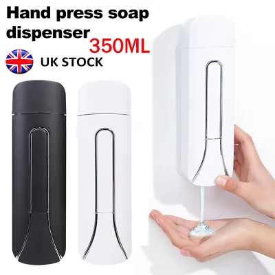 £8.99 • Buy 350ML Soap Dispenser Wall Mounted Manual Liquid Hand Gel Shampoo For Bathroom UK