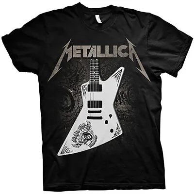 Metallica T-Shirt Papa Het Guitar Rock Band New Black Official • £15.95