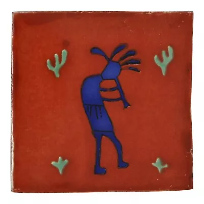 Timo - Handmade Mexican Ceramic Talavera Large 10.5cm Tile Ethically Sourced • £1.95