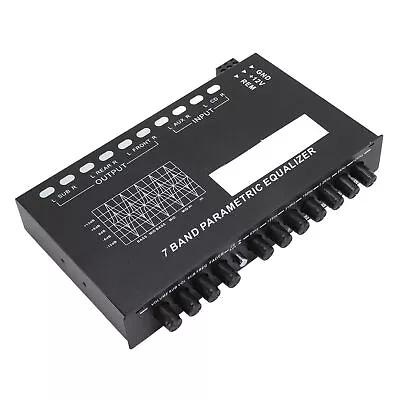 7 Band Sound Equalizer Adjustable CD AUX Input Select Car Amplifier Graphic GF0 • £29.10