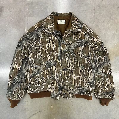 Vintage Mossy Oak Camo Insulated Jacket Medium 80s  • $50