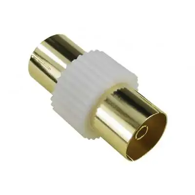 TV Aerial Female To Female Adapter Coaxial Cable Joiner Connector RF Coupler • £1.99