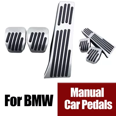 Aluminum Alloy Car Manual Clutch Brake Pedal Pad For BMW 1 2 3 5 Series X3 X5 X6 • $56.50