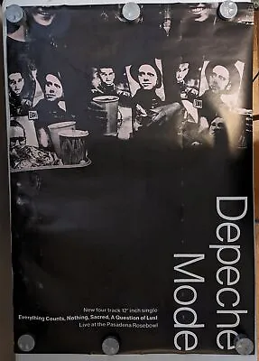 Vintage Depeche Mode Everything Counts Pasadena Rosebowl Concert Poster 34 X 24 • $68.12