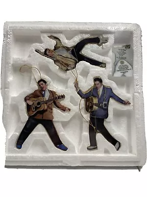 NEW ELVIS PRESLEY ROCKIN' N ROLLIN ORNAMENT COLLECTION “Hound Dog”/SET OF 3/BE • $49.50