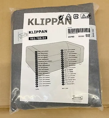 Ikea KLIPPAN Loveseat 2-seat Sofa COVER ONLY Vissle Gray 502.788.54 - NEW • £67.48