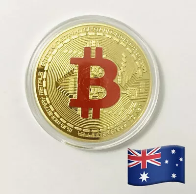 Bitcoin Commemorative Round Collectors Coin Bit Coin Is Gold Plated$ • $4.39