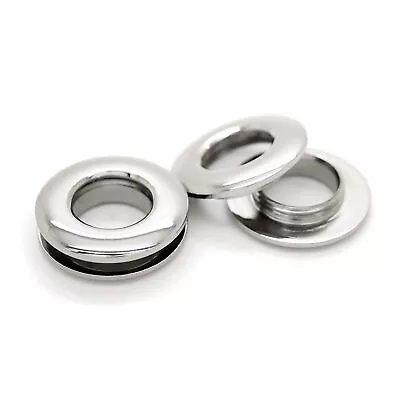 7/16  (11Mm) Hole Metal Screw Rings Eyelets Grommet Quality Round Polished Pur • $14.99