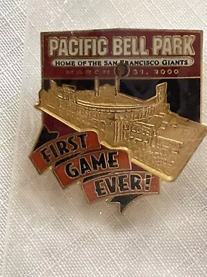 San Francisco Giants Pin “First Game Ever” Pac Bell Park 3/31/2000 Brand New • $7.99