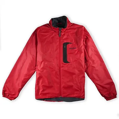 Marmot Mens Insulated Jacket Large Long Sleeve Red Full Zip Windbreaker Jacket • $30