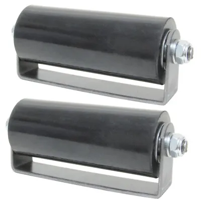6  Sliding Gate Guide Roller Hard Rubber Roller With Removable Axle Bolt Pair • $34