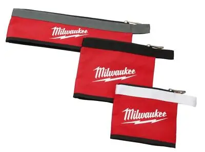 $17.97 • Buy Milwaukee 3 Pc Multi-Size Zipper Pouches