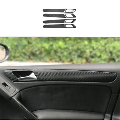 Carbon Fiber Leather Inner Door Panel Strip Trim For VW Golf 6 VI MK6 2010-2012 • $27.16